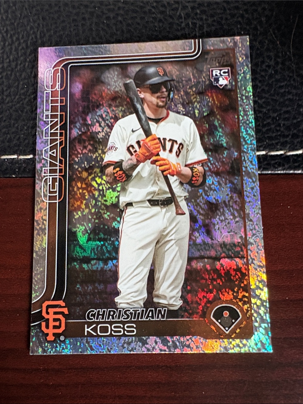 Topps San Francisco Giants Christian  Koss RC Holographic Baseball Card